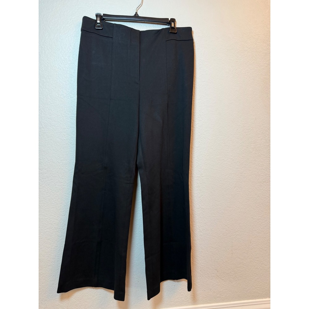 Talbots Providence Pant Black High Waist Flare Leg Trousers Size 12 NWT